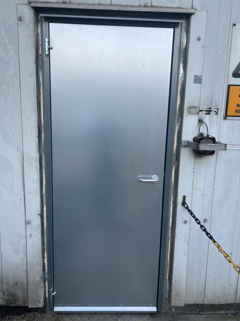 Enkele brandwerende deur in het grijs voor 3M Zwijndrecht